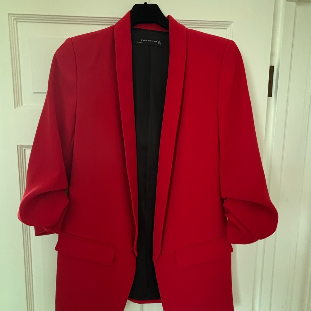 Zara Red Blazer
